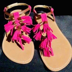 Ann Taylor LOFT Victoria Tassel Sandals